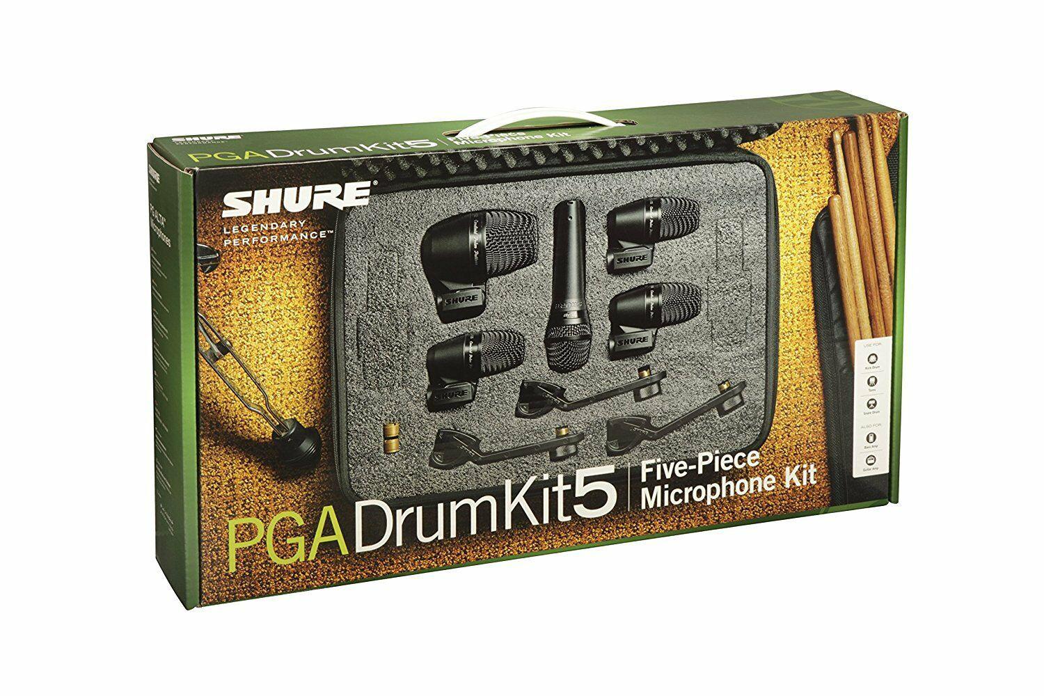 Shure - Kit de 5 Micrófonos Mod.PGADRUMKIT5_48