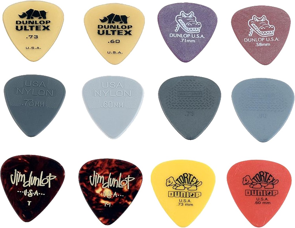 Dunlop - 12 Plumillas Variety Pack, Calibre: Light/Medium Mod.PVP101_3