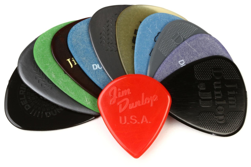 Dunlop - 12 Plumillas Variety Pack, Calibre: Medium/Heavy Mod.PVP102_1