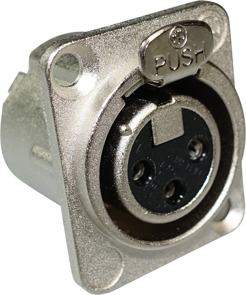 Neutrik - Conector XLR Hembra de 3 Polos Serie D-LX Mod.NC3FD-LX_1