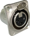 Neutrik - Conector XLR Hembra de 3 Polos Serie D-LX Mod.NC3FD-LX_1
