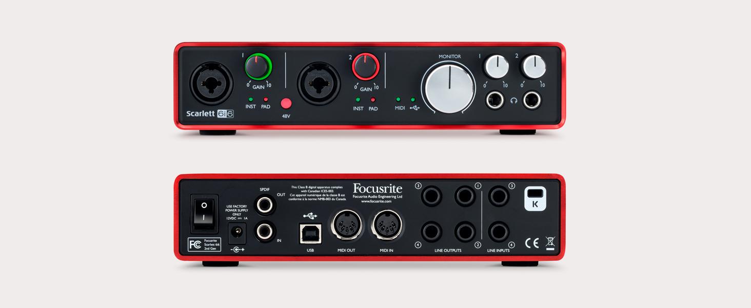 Focusrite - Scarlett 6i6, 2da Gen. Mod.MOSC0016_74