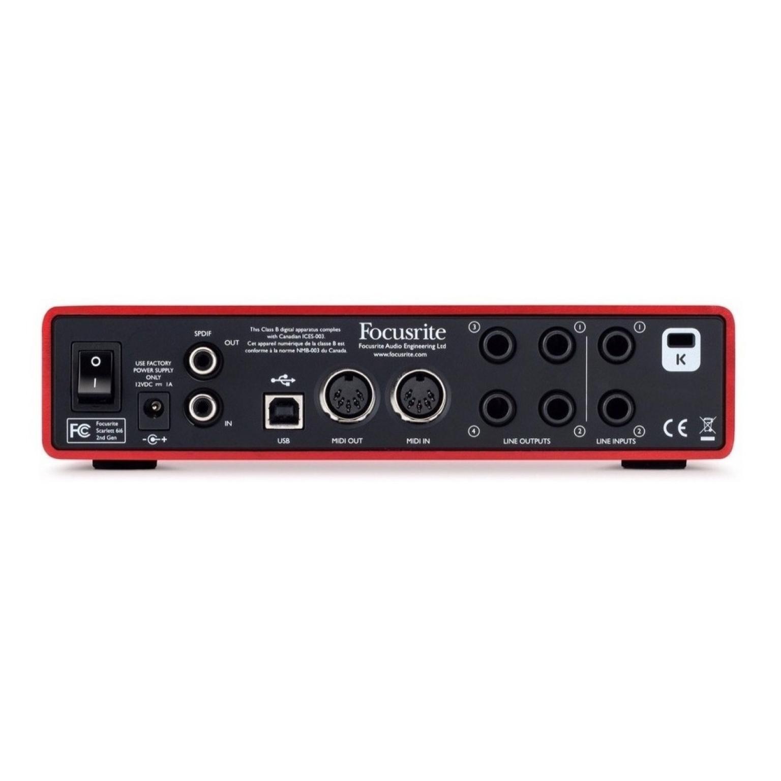 Focusrite - Scarlett 6i6, 2da Gen. Mod.MOSC0016_75