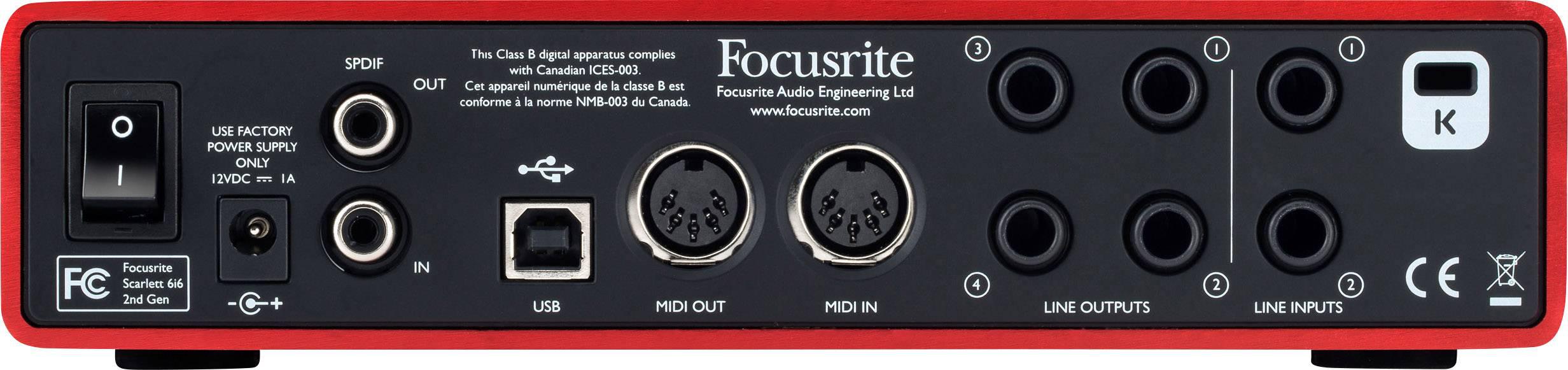 Focusrite - Scarlett 6i6, 2da Gen. Mod.MOSC0016_79