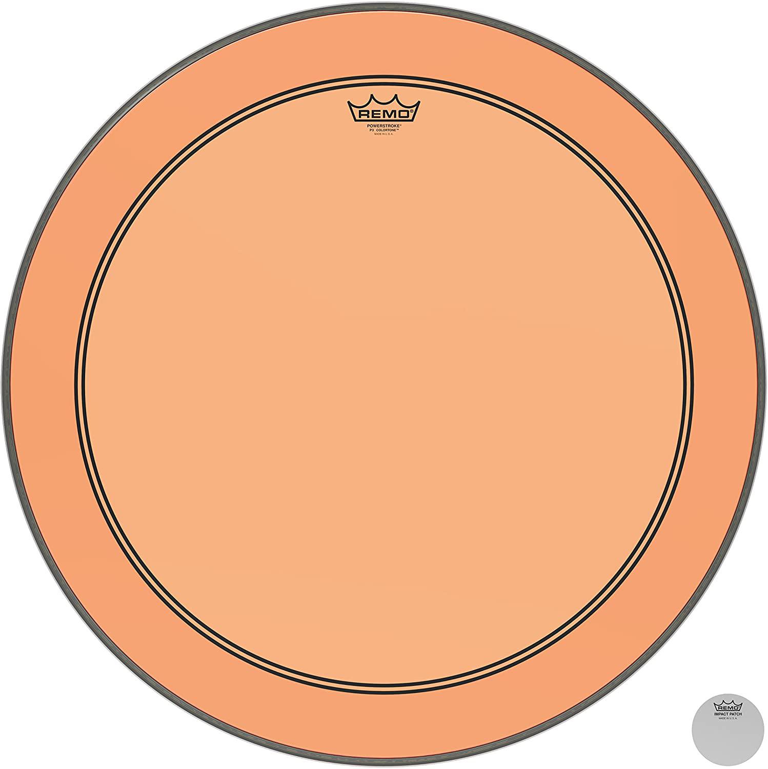 Remo - Parche Colortone Powerstroke P3, Tamaño: 22" Color: Anaranjado Mod.P3-1322-CT-OG_187