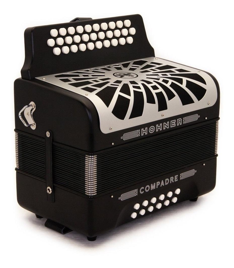 Hohner - Acordeon Compadre, Diat.Sol-Do-Fa, Color: Negro con Mochila Mod.A48221_3