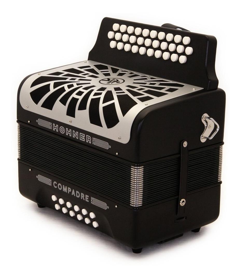 Hohner - Acordeon Compadre, Diat.Sol-Do-Fa, Color: Negro con Mochila Mod.A48221_4