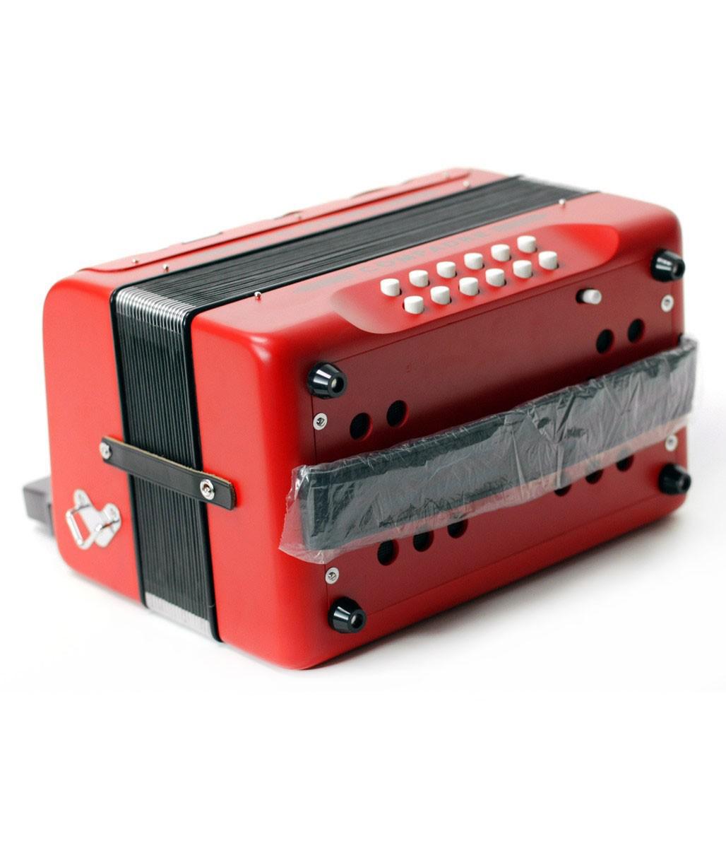 Hohner - Acordeon Compadre, Diat.Sol-Do-Fa, Color: Rojo con Mochila Mod.A48241_10