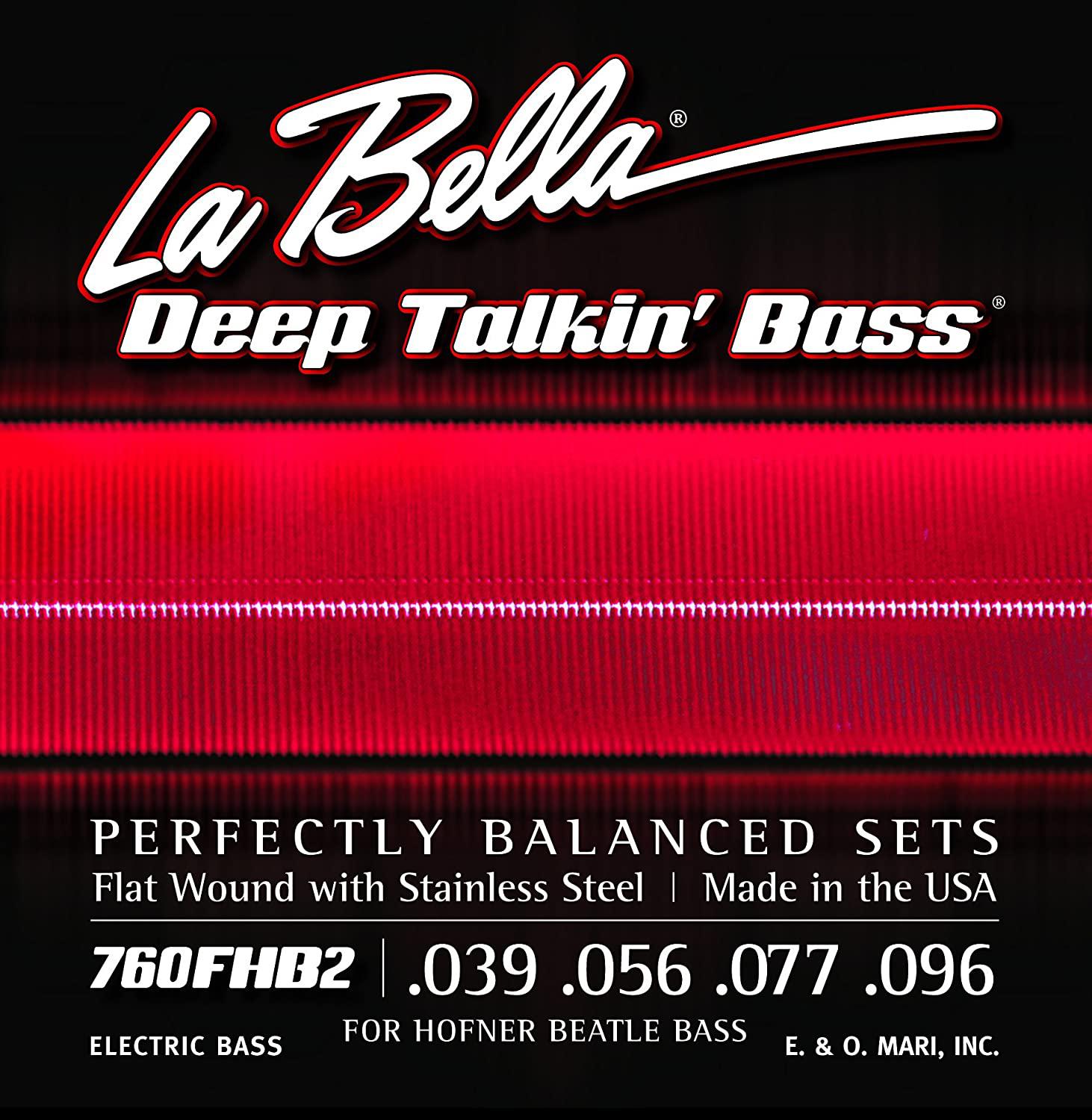 La Bella - Encordado Deep Talkin' Bass "Beatle" para Bajo Eléctrico, 39-96 Mod.760FHB2_168