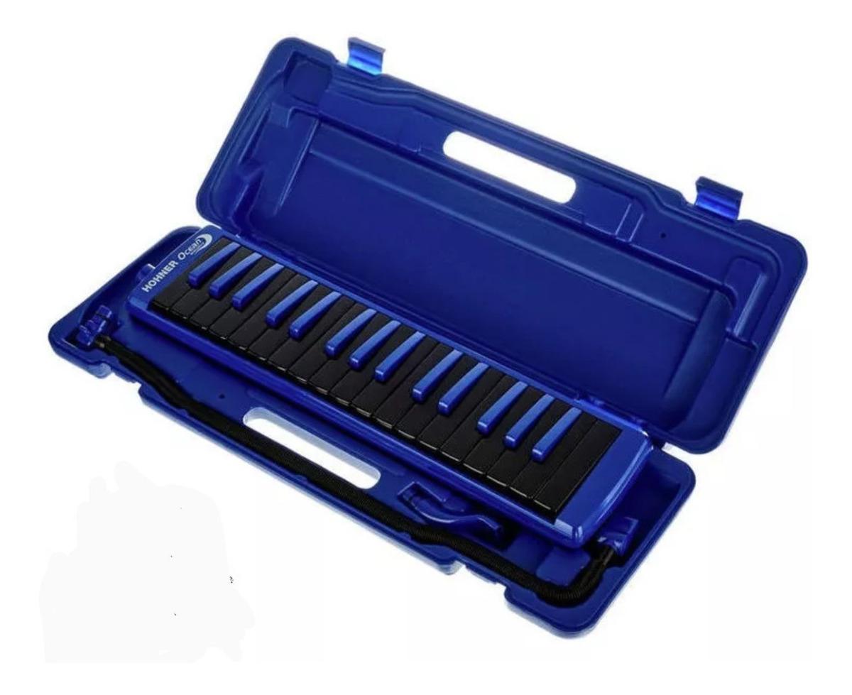 Hohner - Melodica Ocean, Azúl con Negro con Estuche Mod.C943275S_178