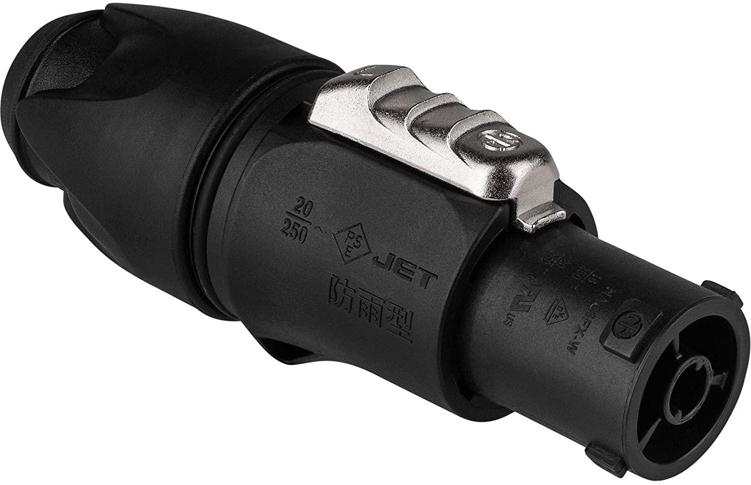 Neutrik - Conector Powercon Hembra para Cable, Color: Negro Serie: Top Mod.NAC3FX-W-TOP_2