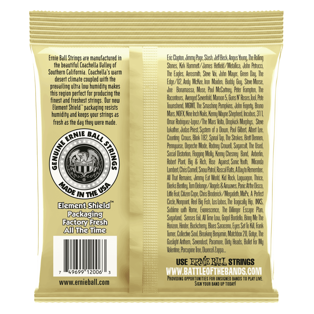 Ernie Ball - Encordado para Guitarra Earthwood Xlight Mod.2006_2