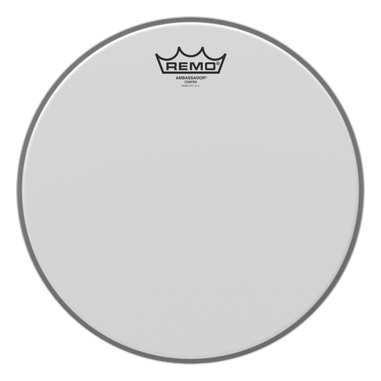 Remo - Parche Ambassador Aspero, Tamaño: 12" Color Blanco Mod.BA-0112-00_22