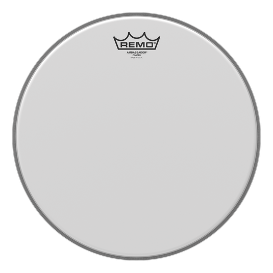 Remo - Parche Ambassador Aspero, Tamaño: 13" Color Blanco Mod.BA-0113-00_23