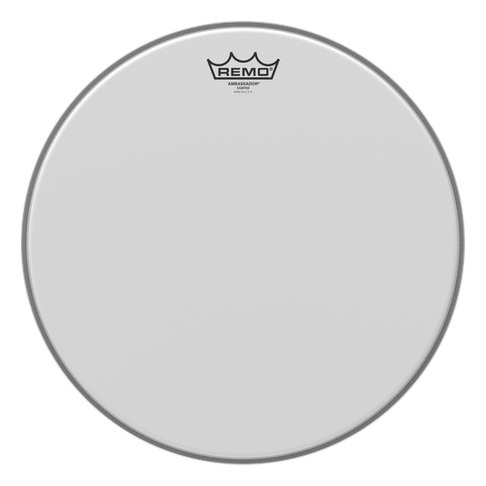 Remo - Parche Ambassador Aspero, Tamaño: 15" Color Blanco Mod.BA-0115-00_25