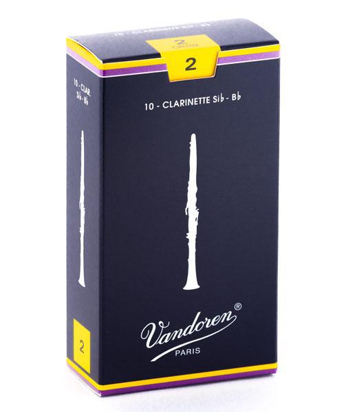 Vandoren - Cañas para Clarinete Sib, 10 Piezas Medida: 2 Mod.CR102_10
