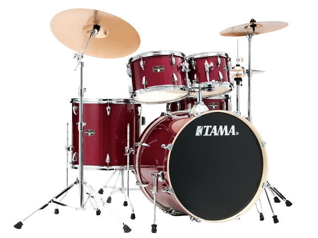 Tama - Batería Imperialstar de 5 Piezas con Atriles y Asiento, Color: Rojo Metálico Mod.IE52KH6W-CPM_3