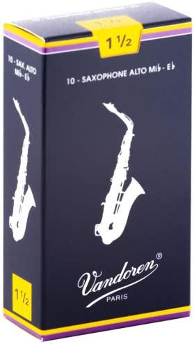 Vandoren - Cañas Mib para Sax Alto, 10 Piezas Medida: 1 1/2 Mod.SR2115_2