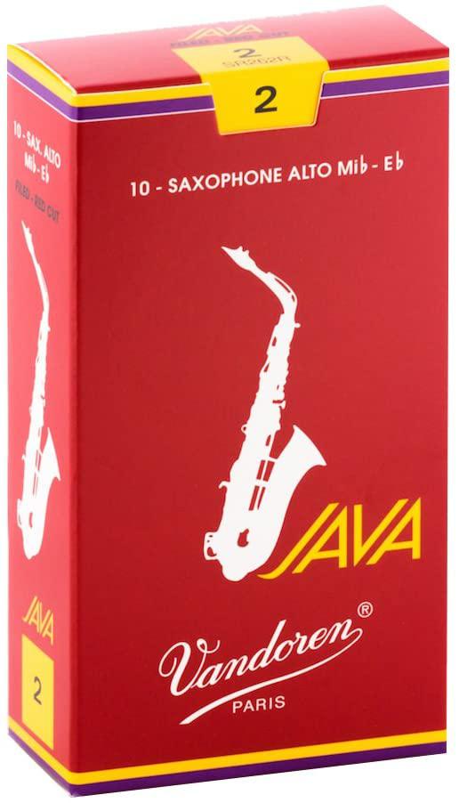 Vandoren - Cañas Java Filed-Red para Sax Alto, 10 Piezas Medida: 2 Mod.SR262R_16