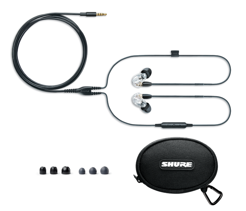 Shure - Audífonos In-Ear Aislantes de Sonido con Control, Color: Transparente Mod.SE215-CL-UNI_5