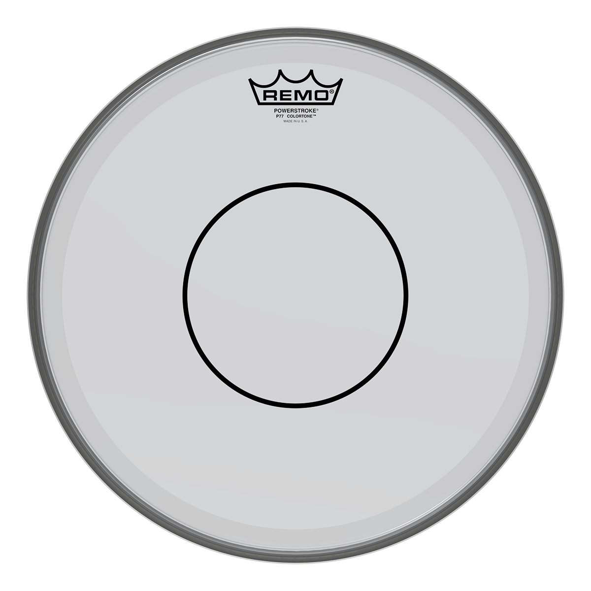 Remo - Parche Colortone Powerstroke 77, Tamaño: 14" Color: Gris Mod.P7-0314-CT-SM_6