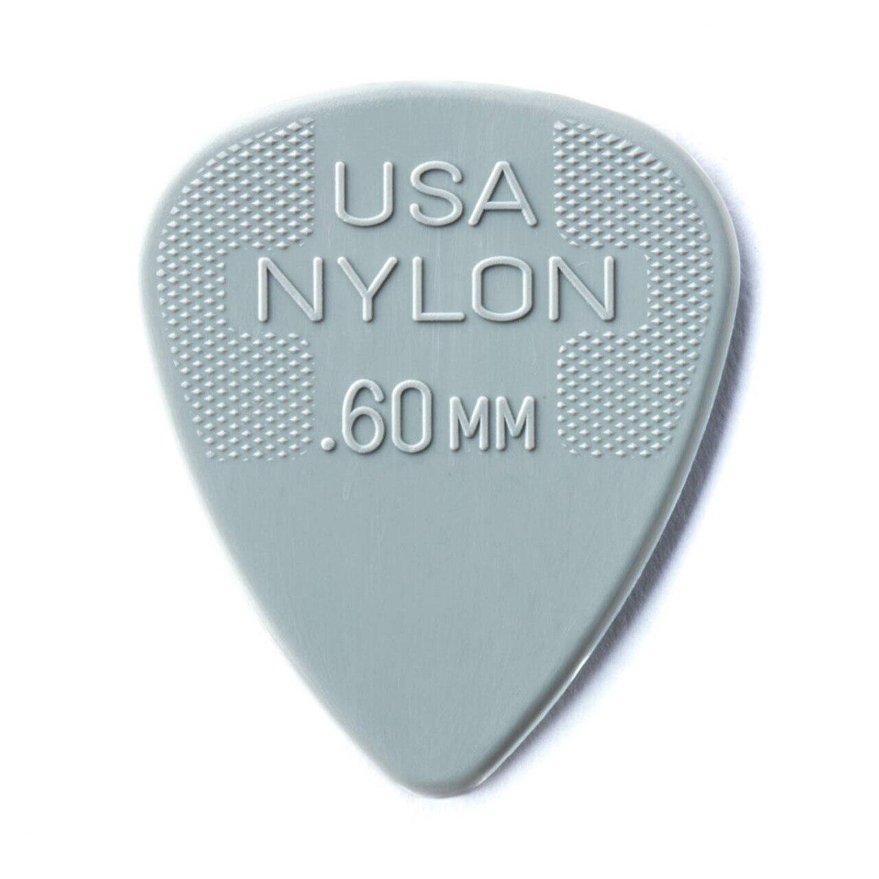 Dunlop - Plumillas Nylon Standard, 1 Pieza Calibre: .60 Mod.44B.60_30