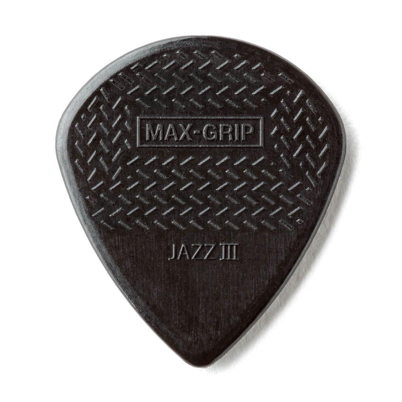 Dunlop - 1 Plumilla Max Gripp Jazz III, Color: Negro Mod.471R3S_20