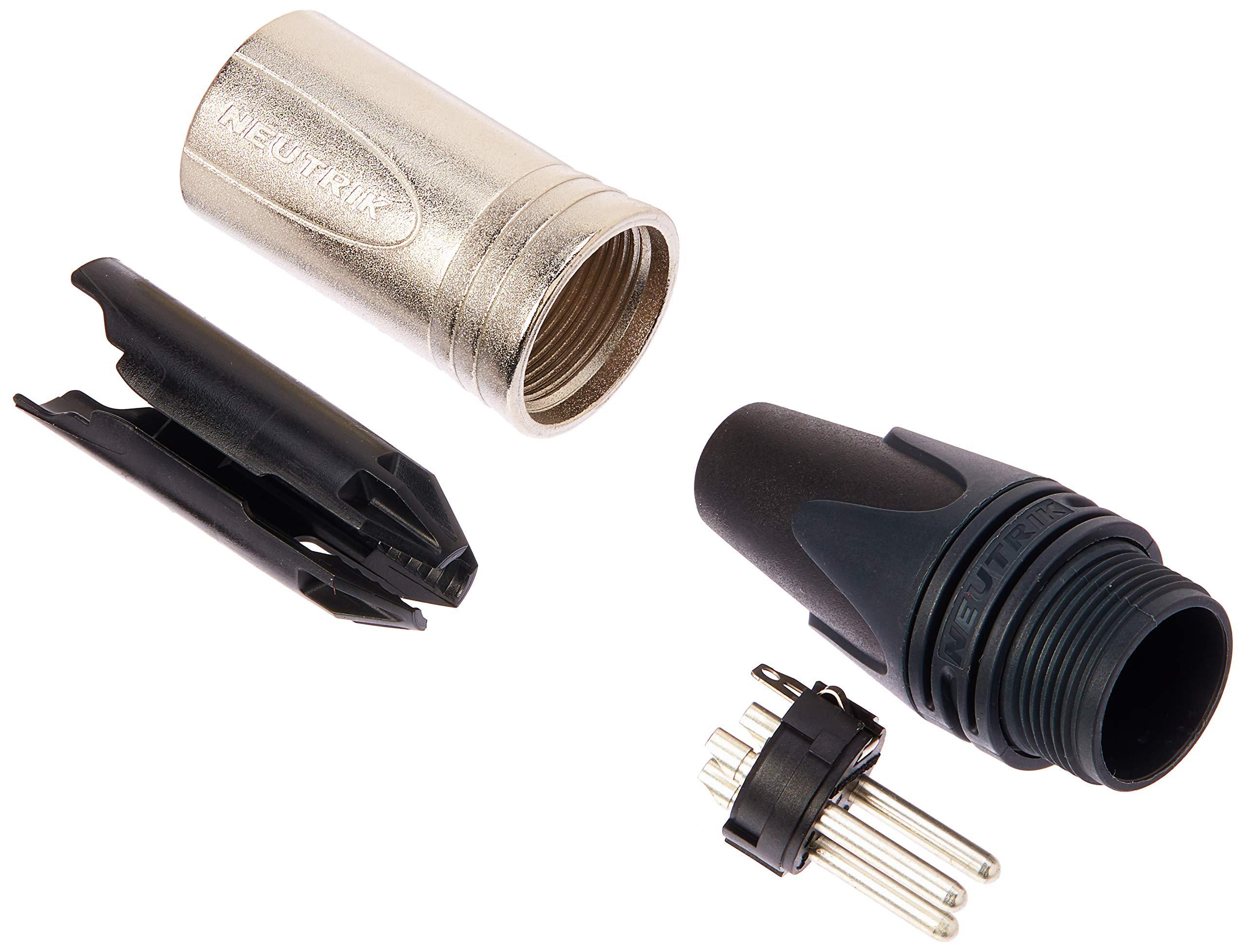 Neutrik - Conector XLR Macho para Cable 3 Polos Serie XX Cromado Mod.NC3MXX_3