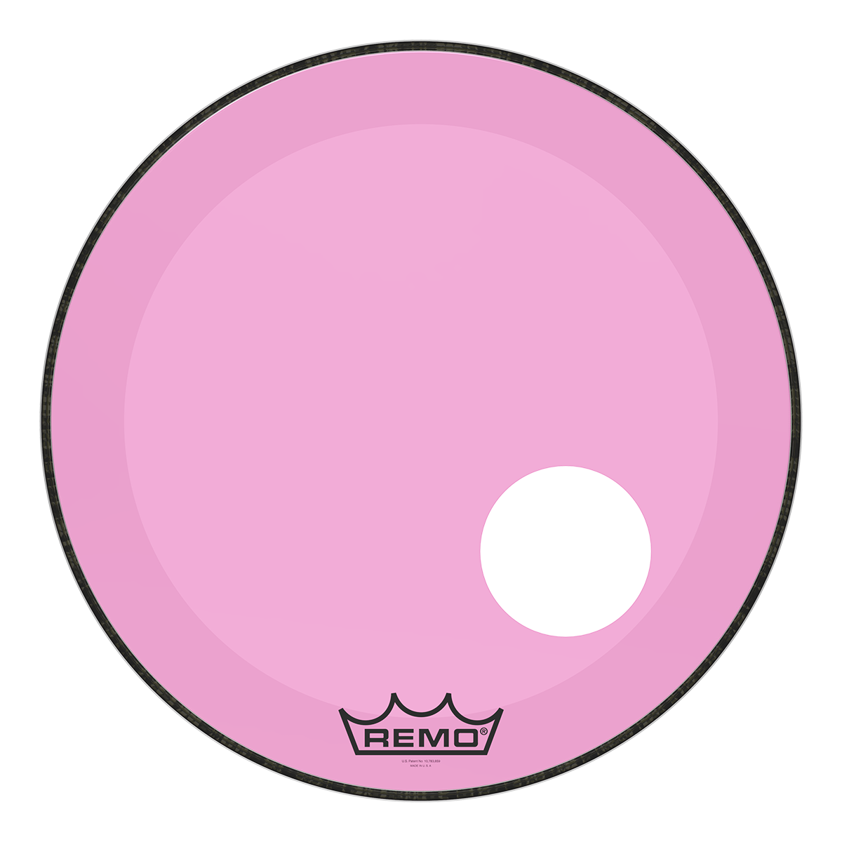 Remo - Parche Colortone Powerstroke P3, Tamaño: 22" con Perf. 5" Color: Rosa Mod.P3-1322-CT-PKOH_6