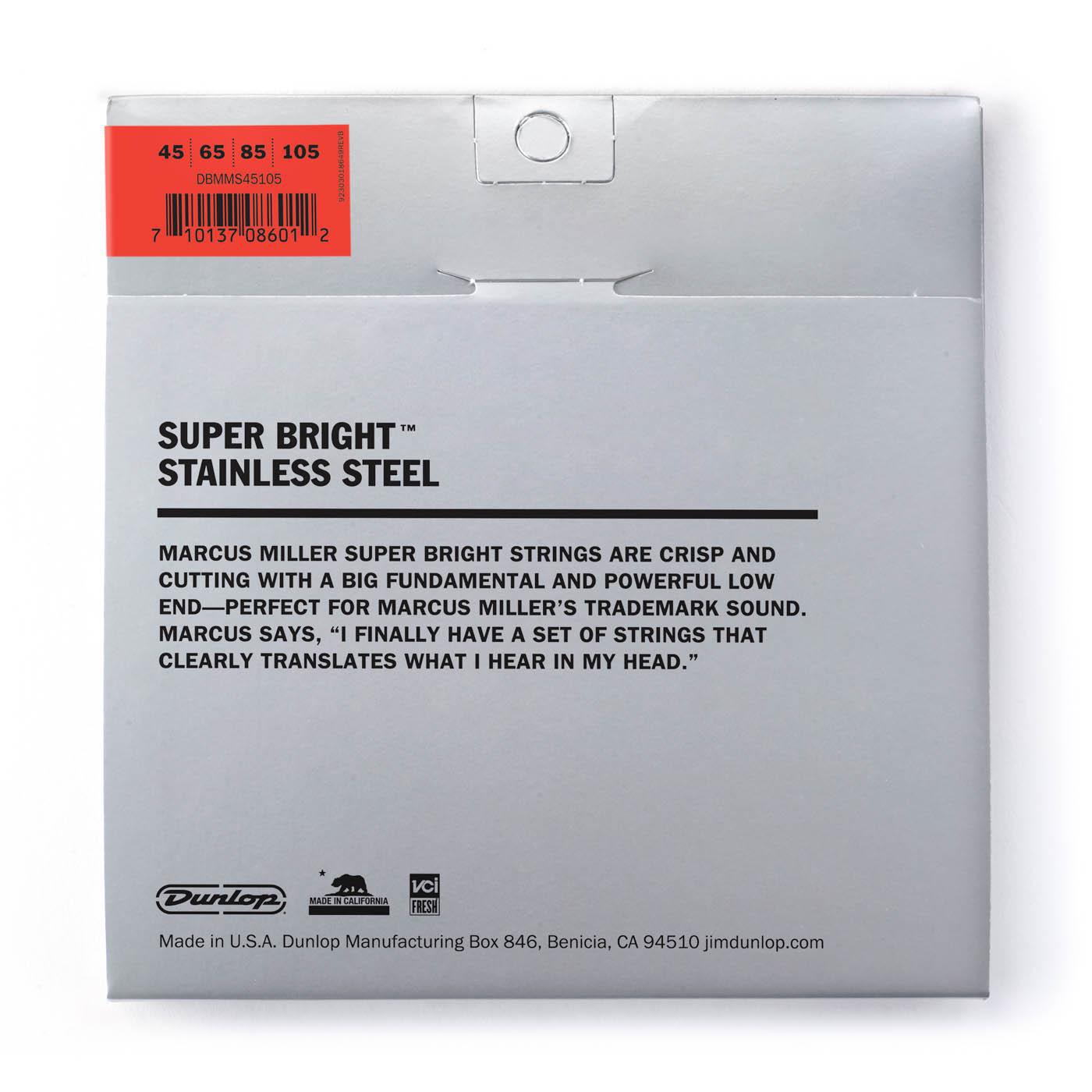 Dunlop - Encordado para Bajo Super Bright Marcus Miller, 45 - 105 Mod.DBMMS45105_2
