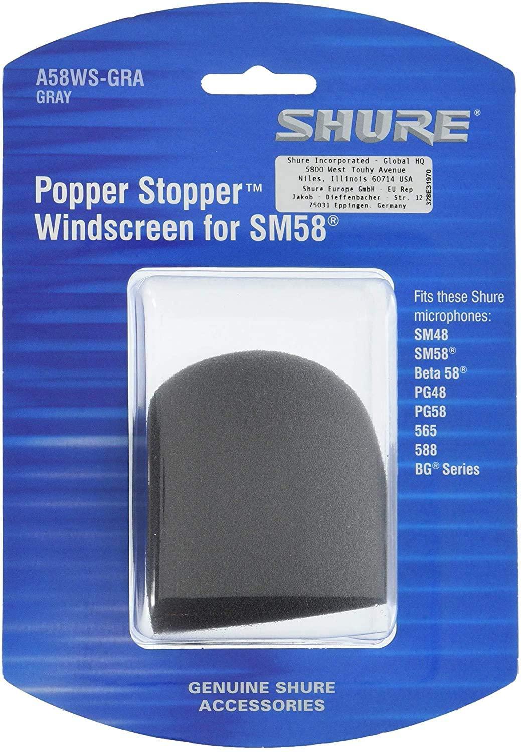 Shure - Pantalla Antiviento, Color: Gris Mod.A58WS-GRA_14