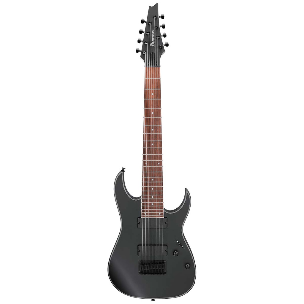 [PMG10796] Ibañez - Guitarra Eléctrica RG de 8 Cuerdas, Color: Negro Mate Mod.RG8EX-BKF