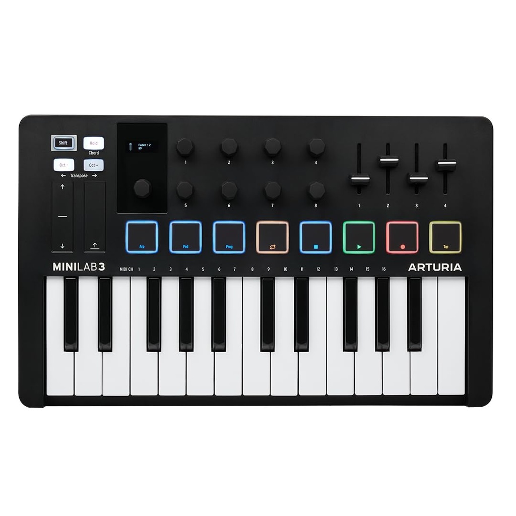 Arturia - Teclado Controlador MIDI, Color: Negro Mod.Minilab3BK