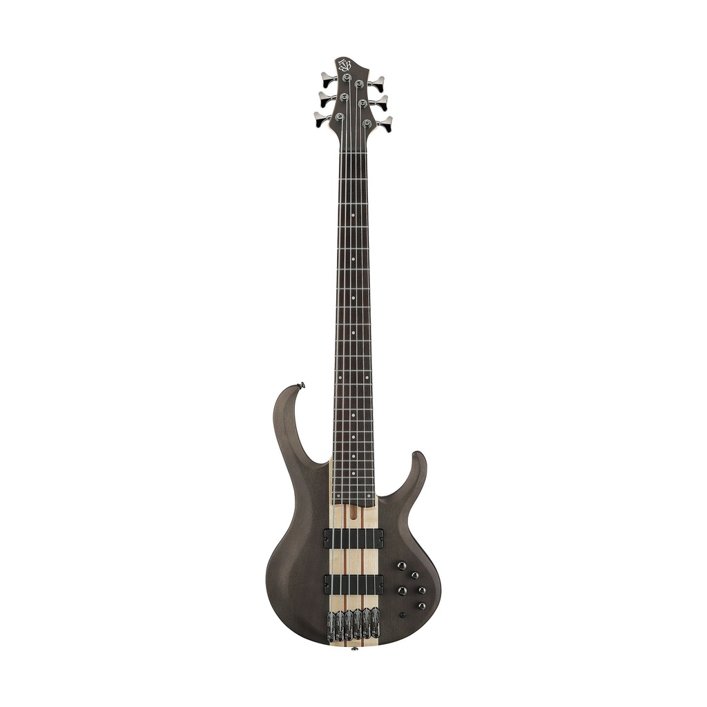 [PMG11056] Ibañez - Bajo Eléctrico Btb De 6 Cuerdas Gris Transparente Mate Mod.BTB606-TGF