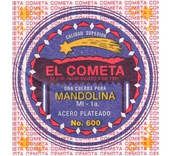 [PMG11960] El Cometa - Cuerda Para Mandolina, 1A., Acero Estañado Mod.COMA-600-6