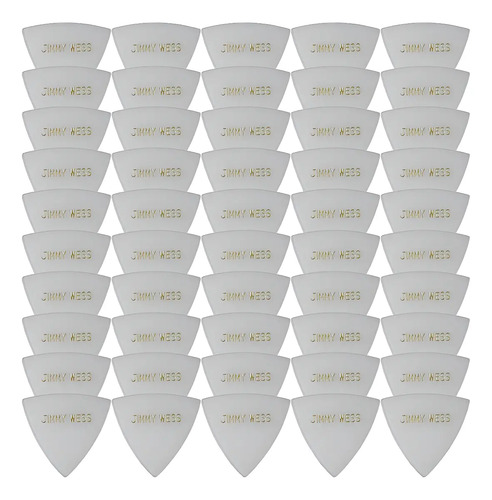 [PMG3731] Jimmy Wess - Plumillas en Forma de Triangulo, 50 Piezas Color: Blanco Mod.30(50)