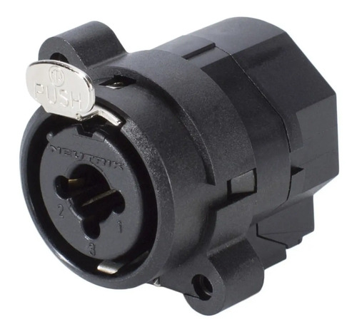 [PMG5458] Neutrik - Combo XLR Hembra a JACK de 1/4" para Montaje PCB Vertical con Seguro Mod.NCJ6FI-V
