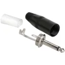 Rean - Plug 1/4" Mono Para Cable de Bocina Negro Mod.NYS 225B