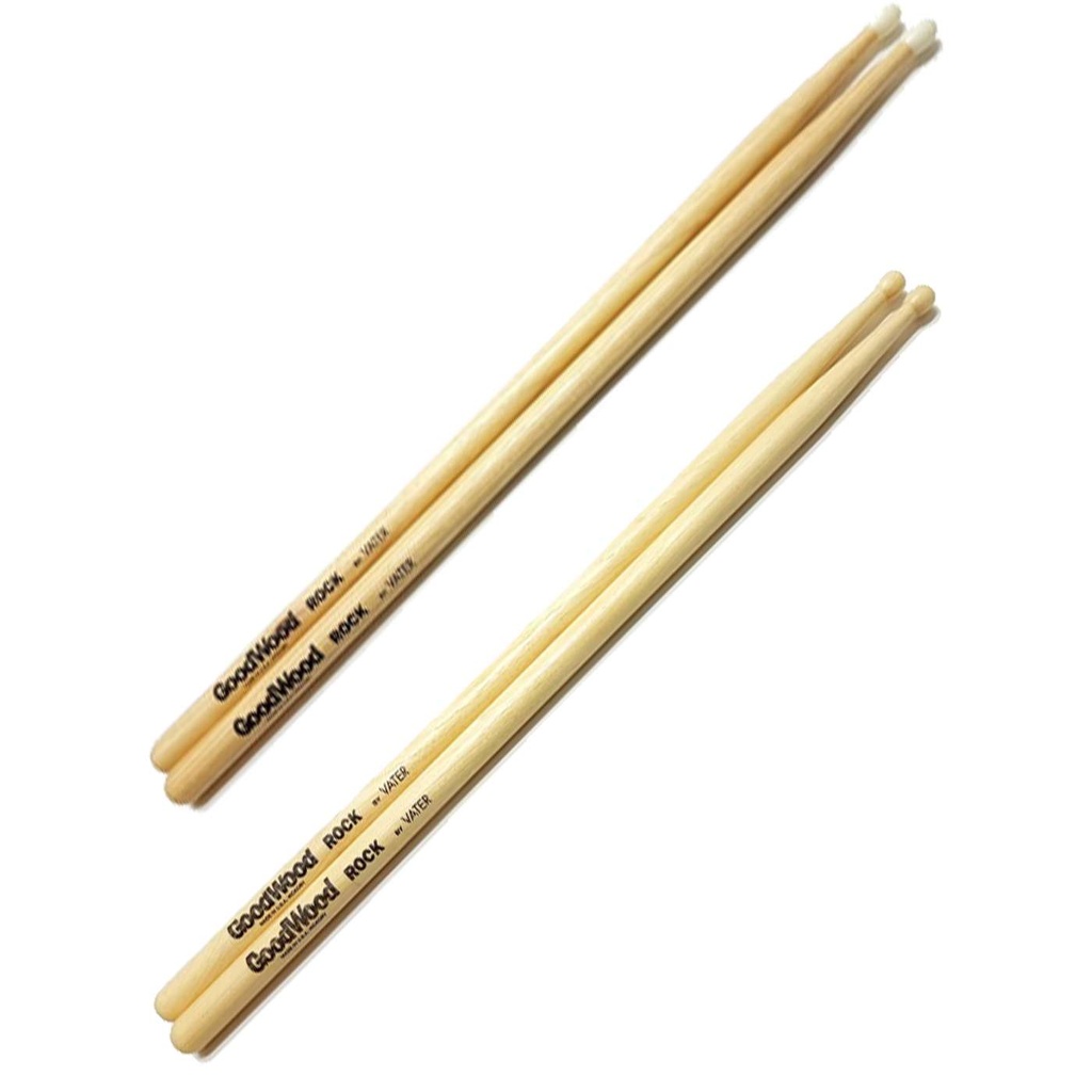 [PMG9058_N] Vater - Baquetas Goodwood Rock Hickory, Punta: Varios Mod.GWR_ (Nylon)