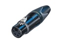 Neutrik - Conector XLR Hembra de 4 Polos Serie XX Contactos en Oro Mod.NC4FXX-B
