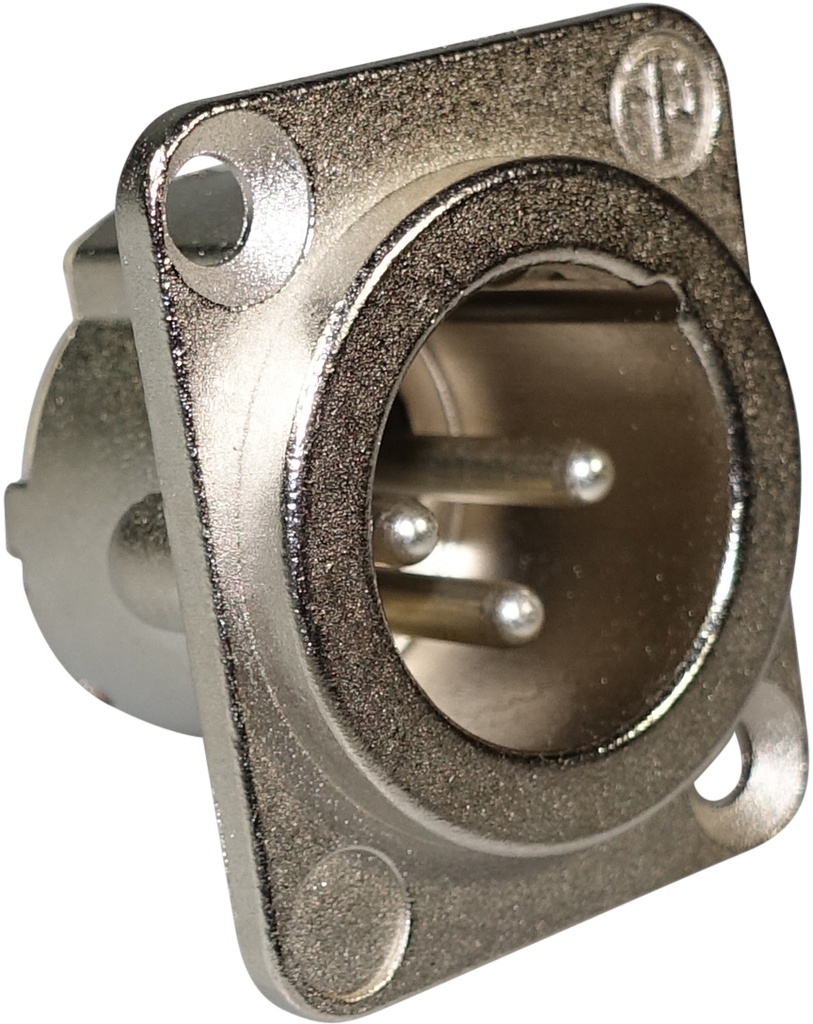Neutrik - Conector XLR Macho de 3 Polos Serie D-LX Mod.NC3MD-LX