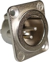 Neutrik - Conector XLR Macho de 3 Polos Serie D-LX Mod.NC3MD-LX