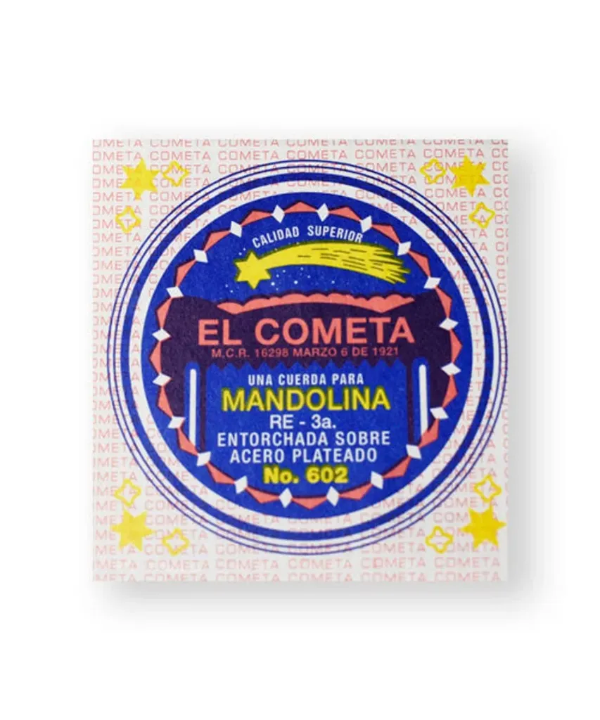 [PMG11962] El Cometa - Cuerda Para Mandolina, 3A., Entorchado Cobre Plata Sobre Acero Estañado Mod.COMA-602-6