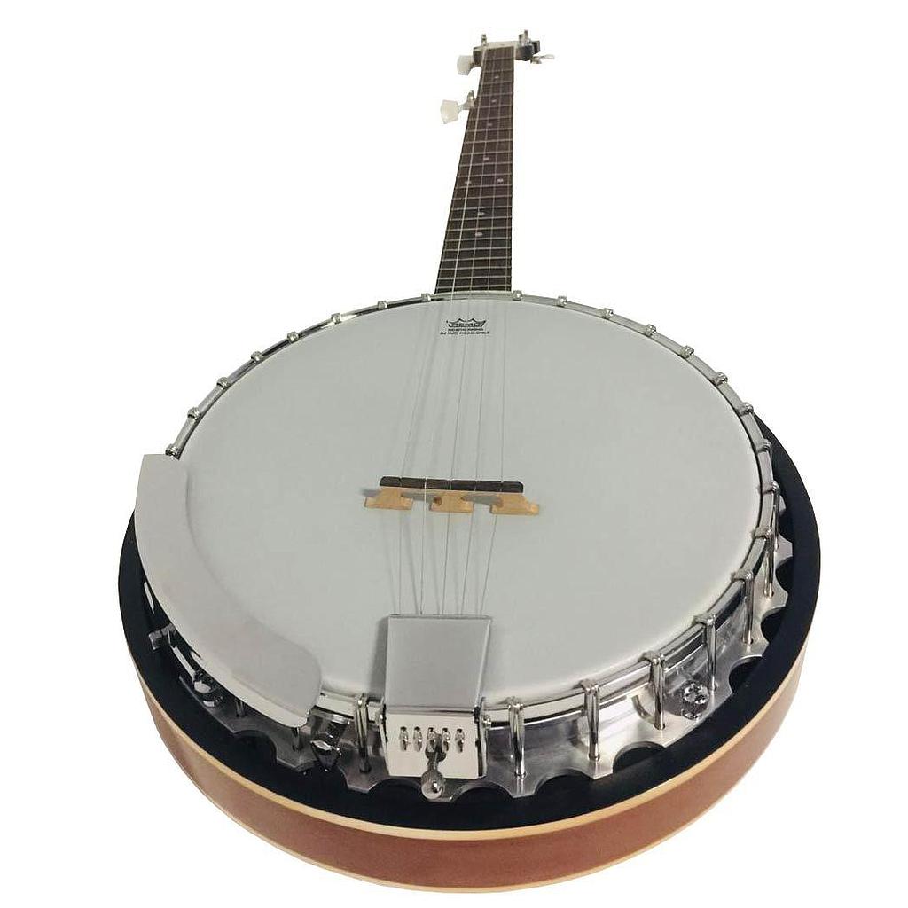 Caraya - Banjo de 5 Cuerdas y 30 Templadores, Color: Caoba Mod.BJ-009