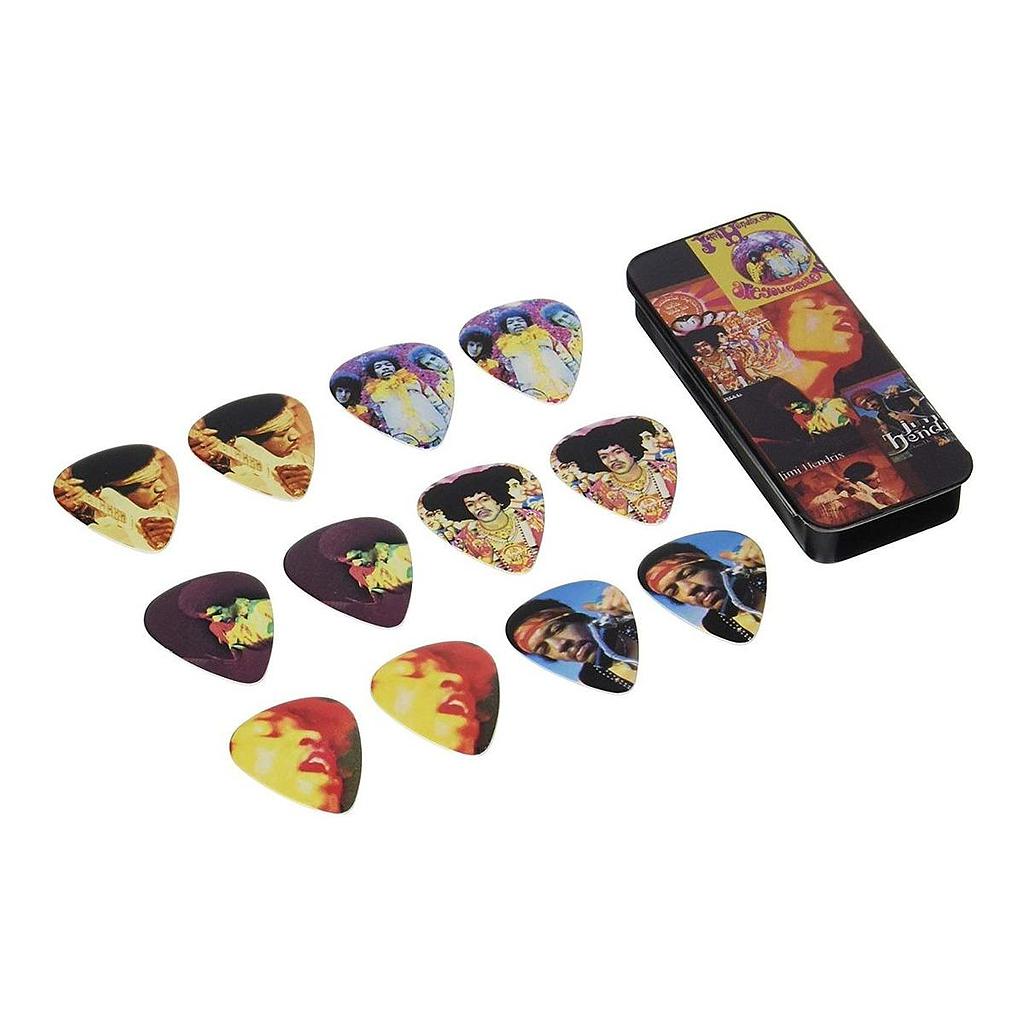 Dunlop - Plumillas Jimi Hendrix Montage con Estuche Mod.JH-PT08H