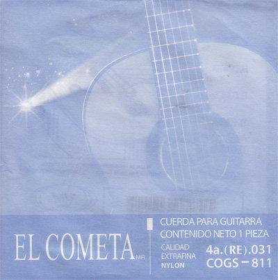 El Cometa - Cuerda 4A para Guitarra, Entorchada Calibre: .031 Con Borla Mod.811(12)