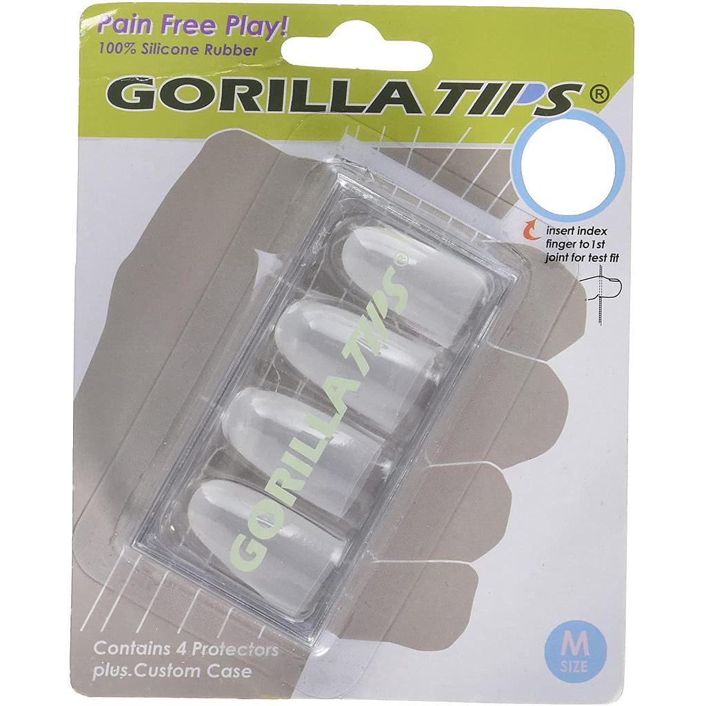 Gorilla Tips - Protector de Dedos para Guitarristas, Tamano: Mediano Mod.GT102CLR