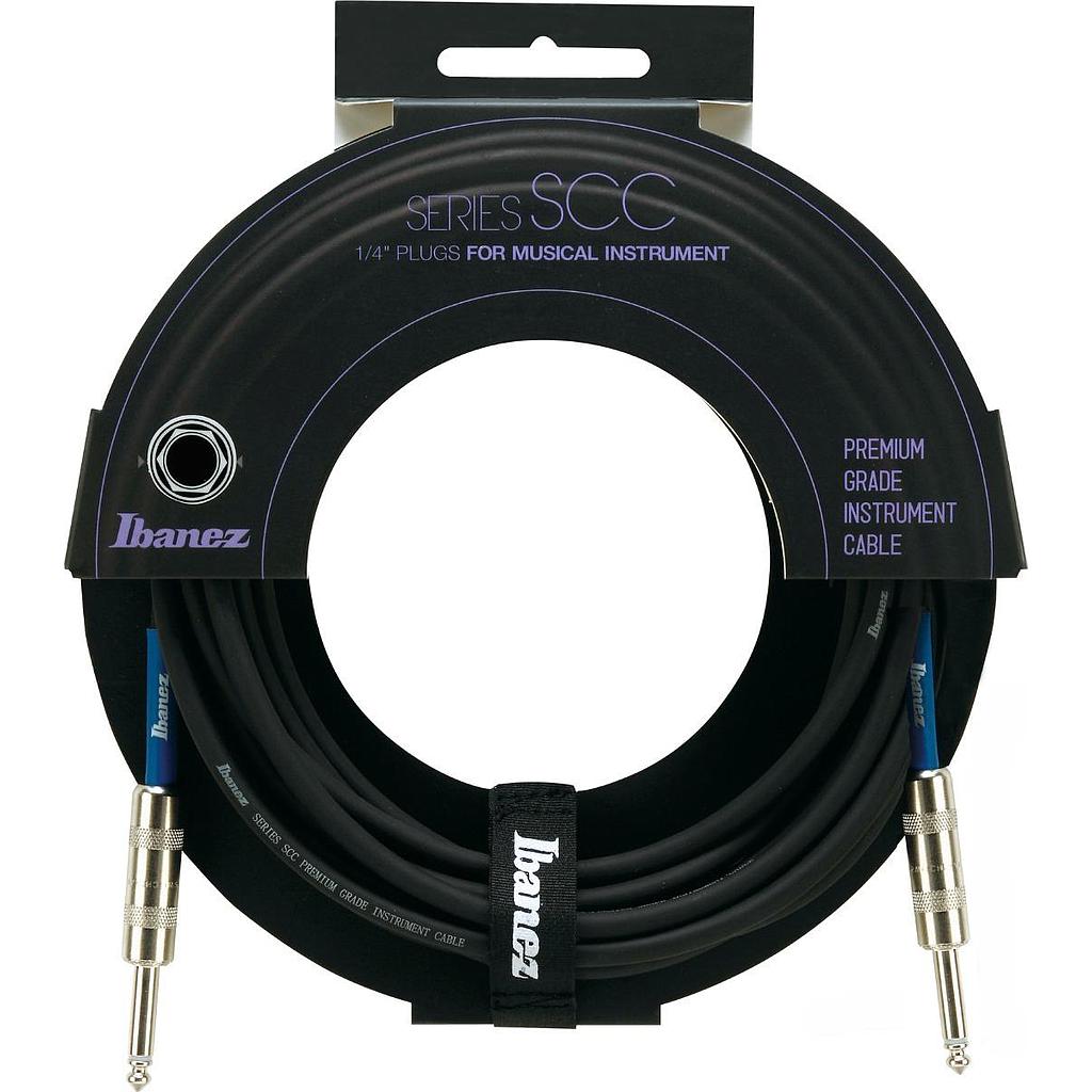 Ibañez - Cable SCC Recubierto Recto/Angulado, Tamaño: 3.05 mts. Conector: Switchcraft Mod.SCC10L