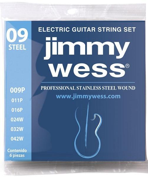 Jimmy Wess - Encordado para Guitarra Electrica Pro Acero 09-42 Mod.WA1009