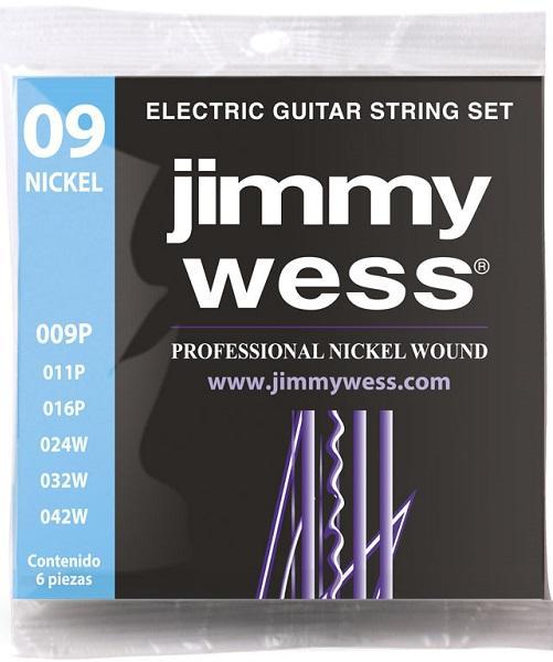Jimmy Wess - Encordado para Guitarra Electrica Pro Niquel 09-42 Mod.WN1009